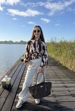 DANA FLOREA Top Kendra Bruin/Beige