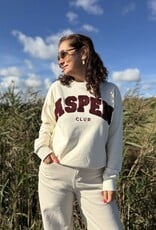 DANA FLOREA Sweater Aspen Beige/Bordeaux