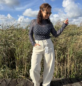 DANA FLOREA Mesh Top Dots Blauw