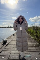 Da Winterjas Gewatteerd Taupe