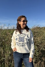 DANA FLOREA Sweater New York Beige/Blauw