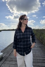 DANA FLOREA Blouse Daphne Marine