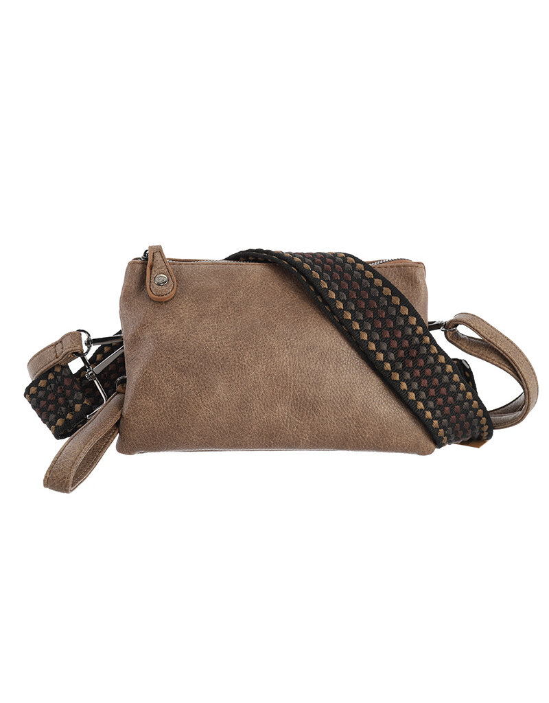 DANA FLOREA Dark Camel Schoudertasje New York
