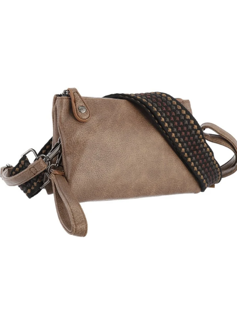 DANA FLOREA Dark Camel Schoudertasje New York