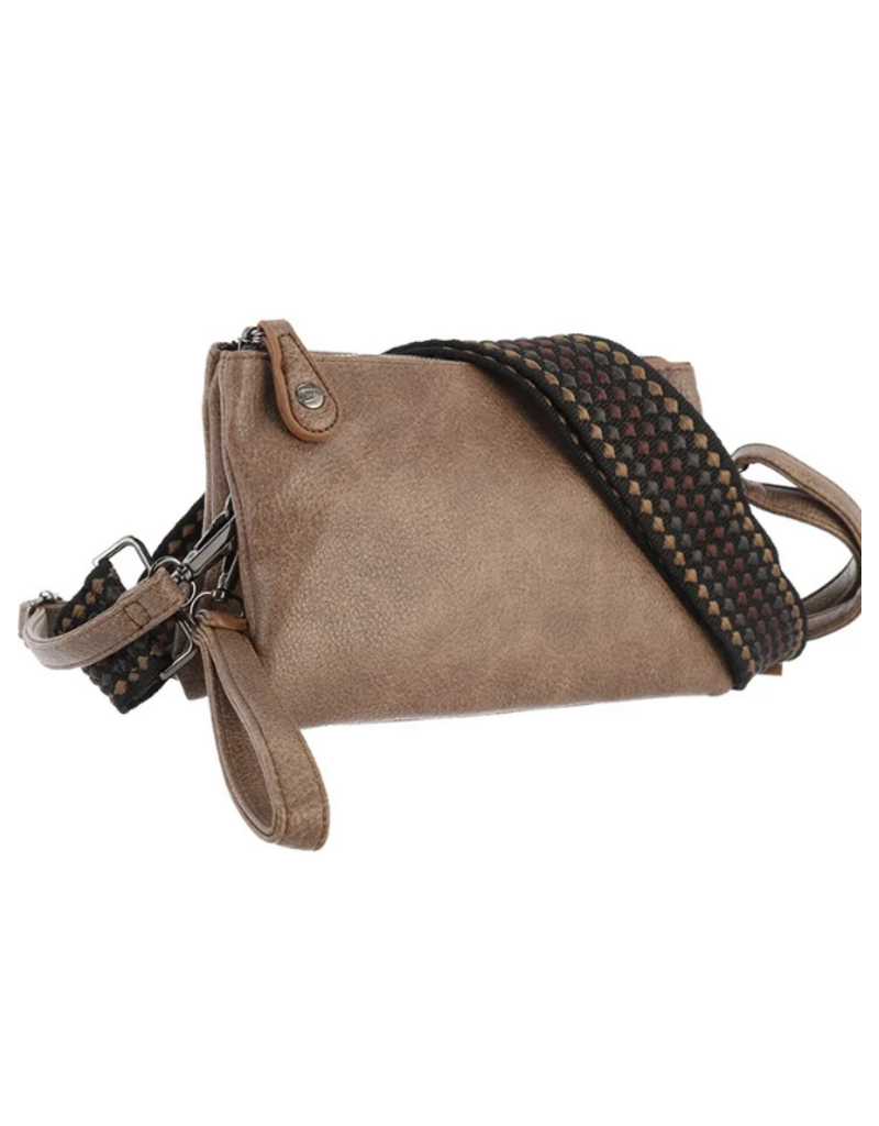 DANA FLOREA Dark Camel Schoudertasje New York