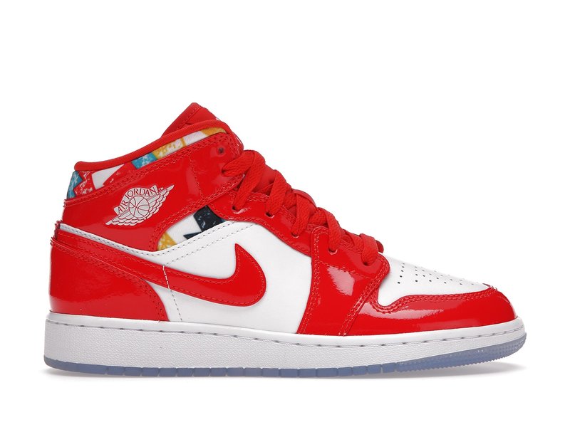 Jordan 1 Mid Red Patent