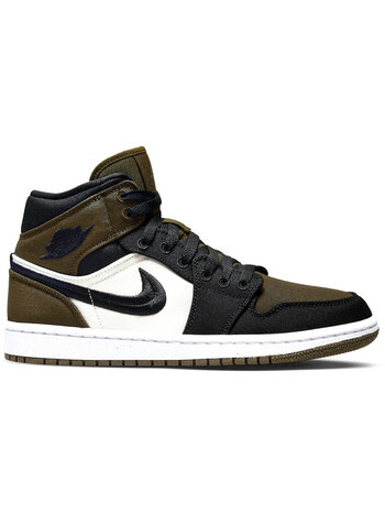 Jordan 1 Mid Light Olive Toe (W)