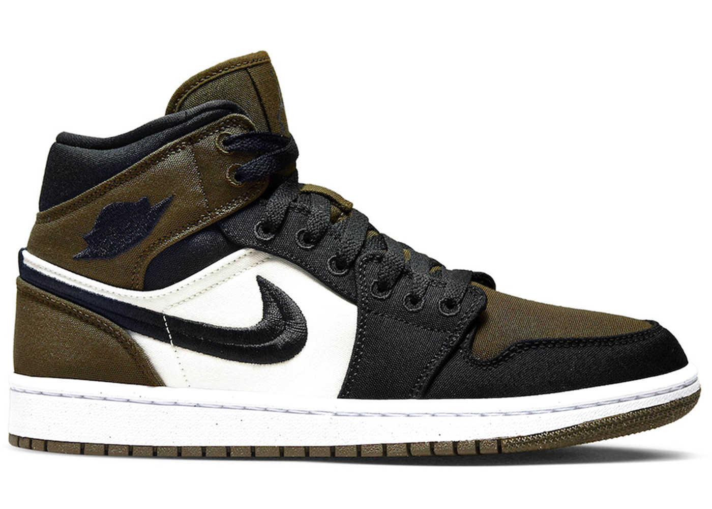 Jordan 1 Mid Light Olive Toe (W)