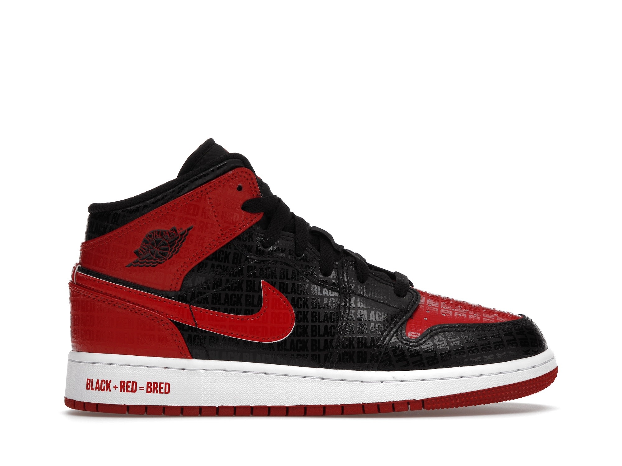 Jordan 1  Mid Bred Text
