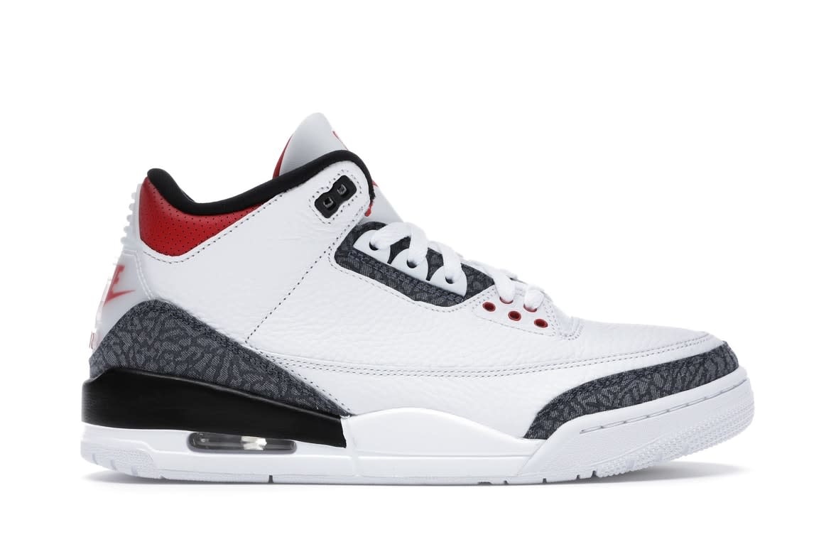 Jordan 3 Fire Red Denim