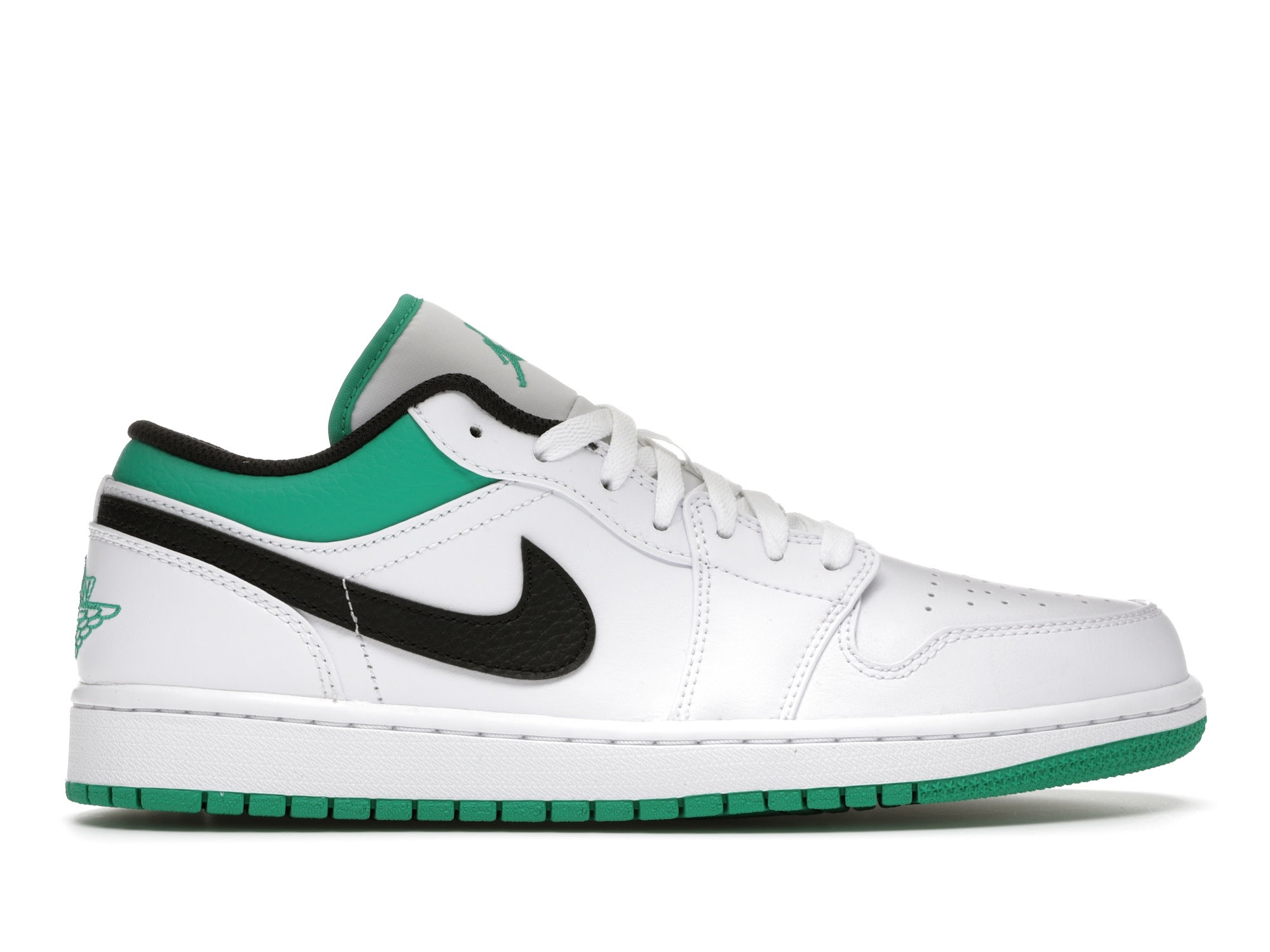 Jordan 1 Low Lucky Green Black