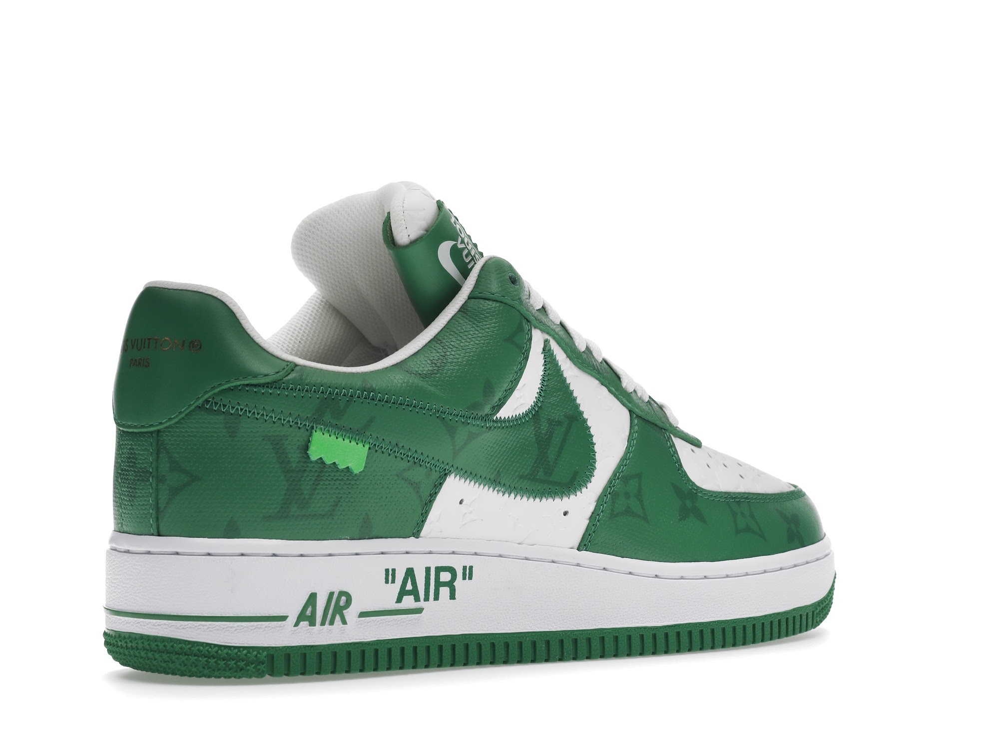 Louis Vuitton Air Force 1 Low By Virgil Abloh White Green