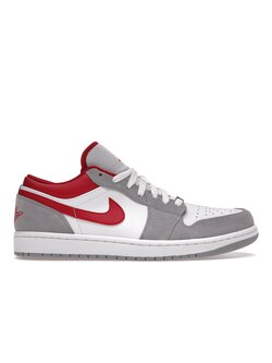 Jordan 1 Low Light Grey Gym Red