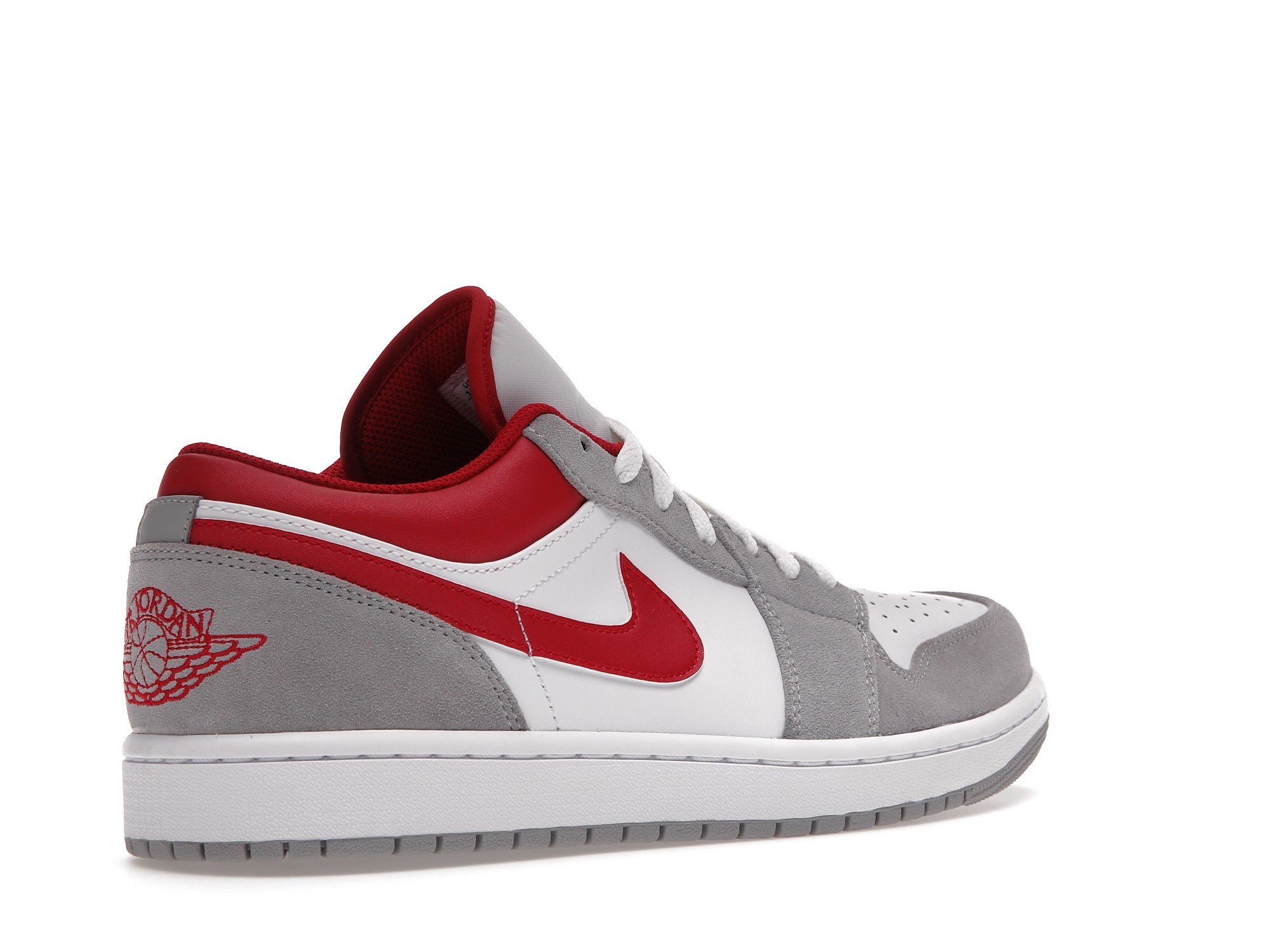 Jordan 1 Low Light Grey Gym Red