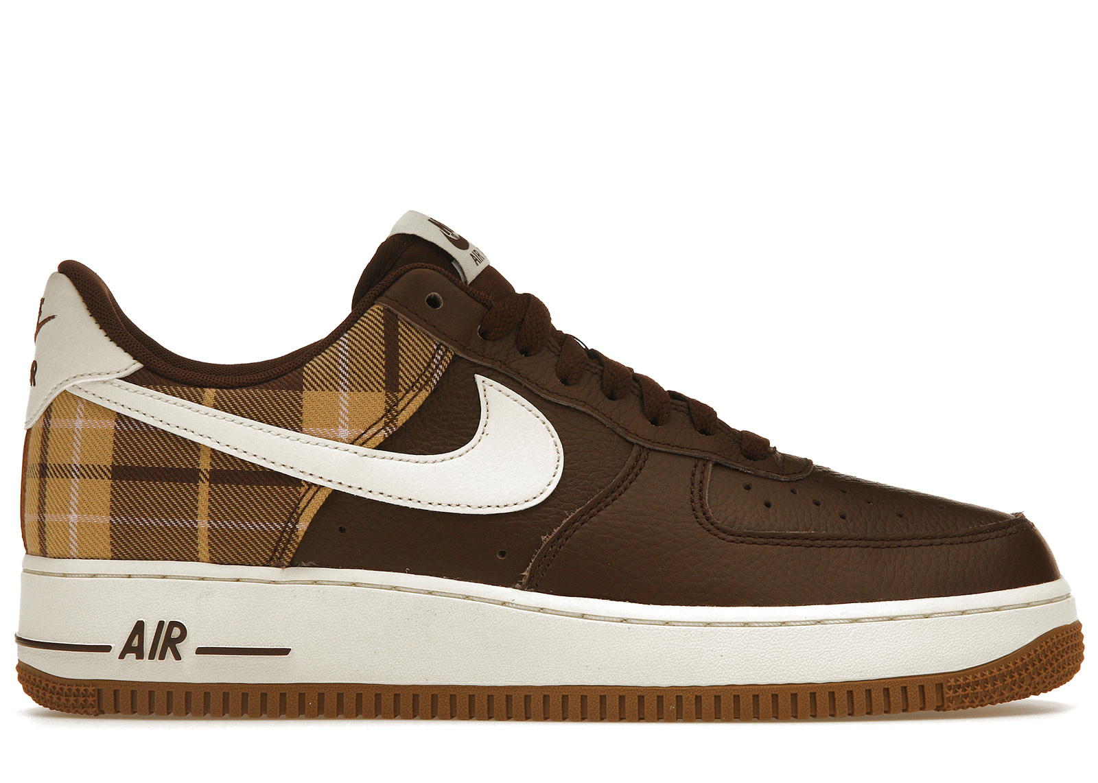 Nike Air Force 1 Brown Plaid