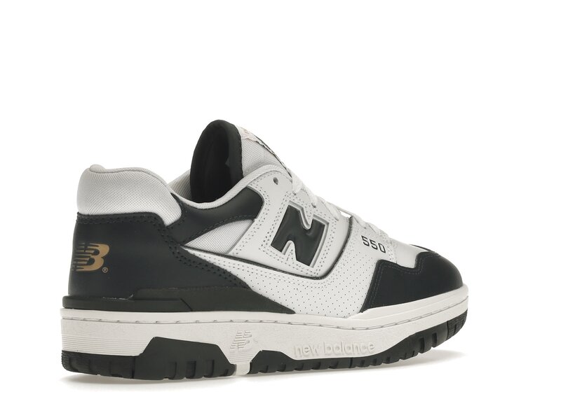 New Balance 550 White Dark Green