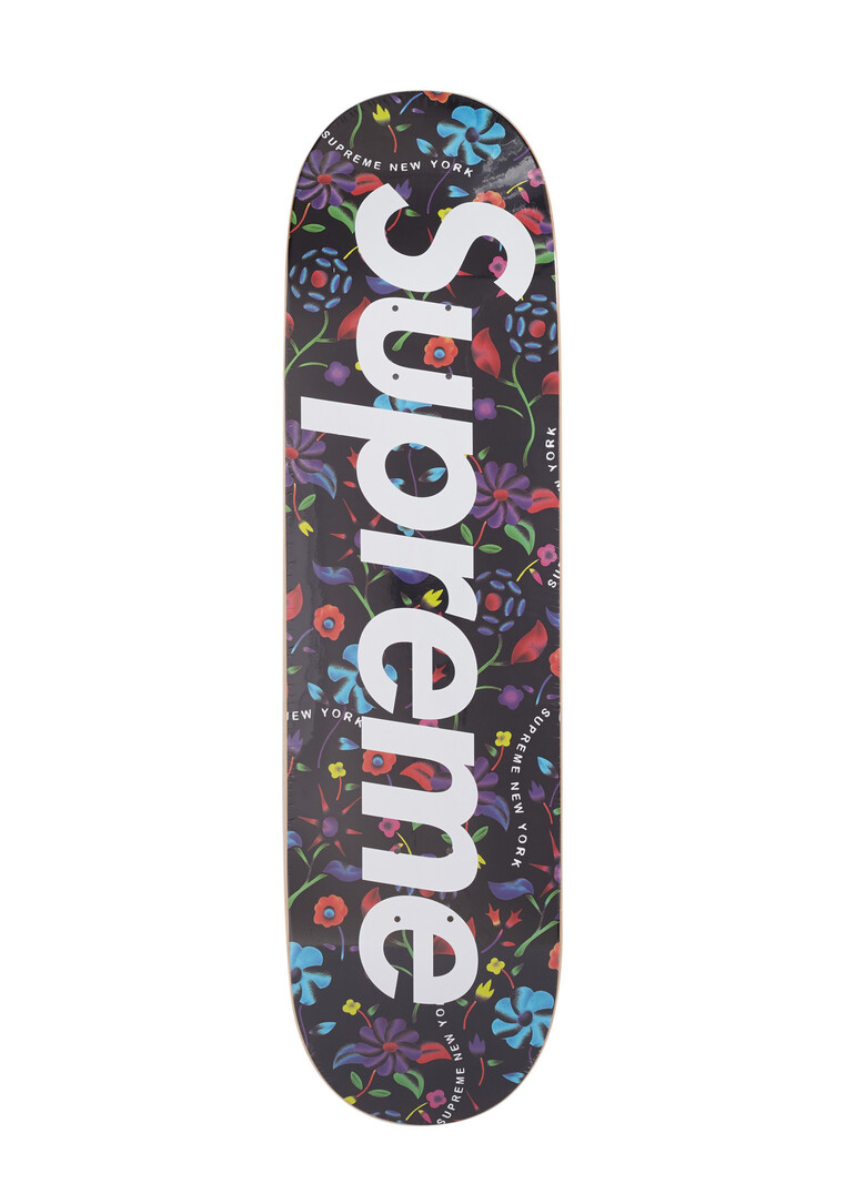 Supreme Airbrushed Floral Black Deck