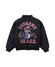 Supreme Peace Embroidered Work Jacket Navy - Frontstreet