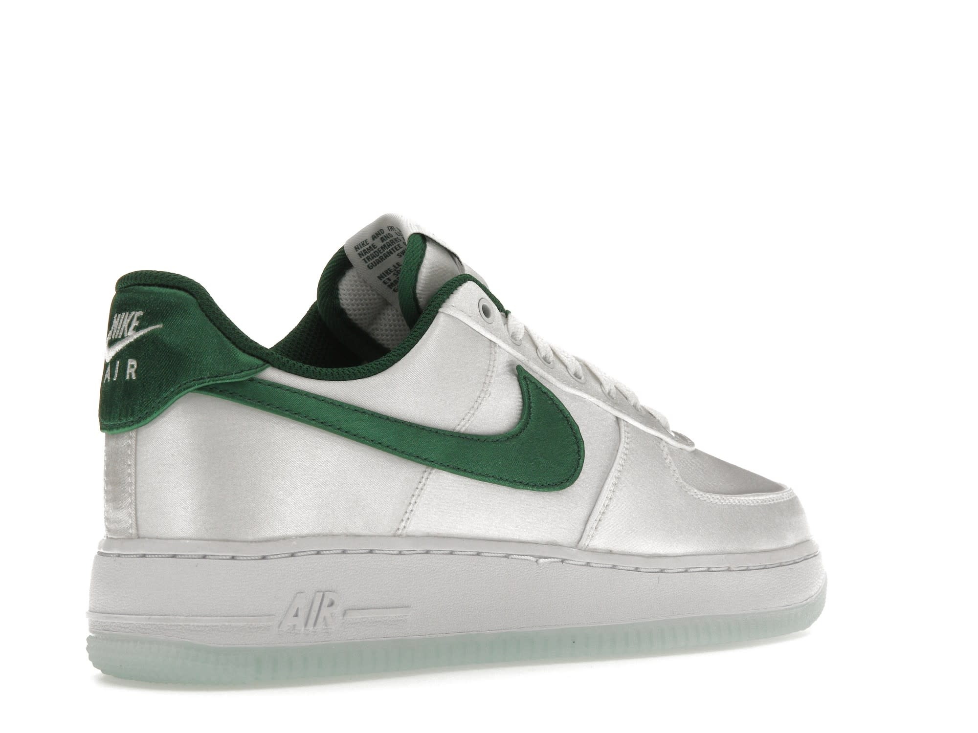Nike Air Force 1 Satin White Pine Green