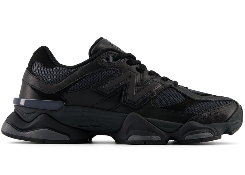 New Balance 9060 Triple Black Leather