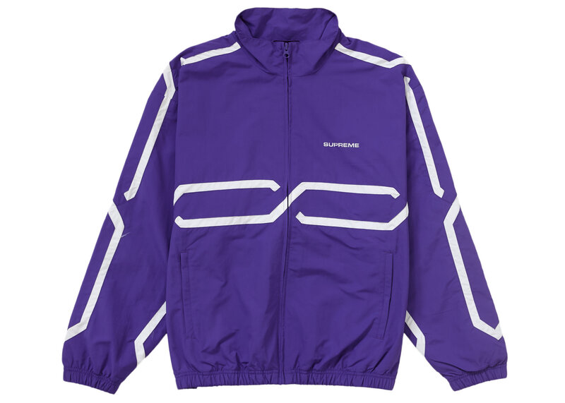 Supreme Inset Link Track Jacket Purple