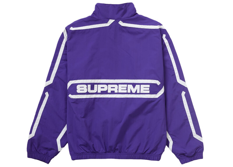 Supreme Inset Link Track Jacket Purple