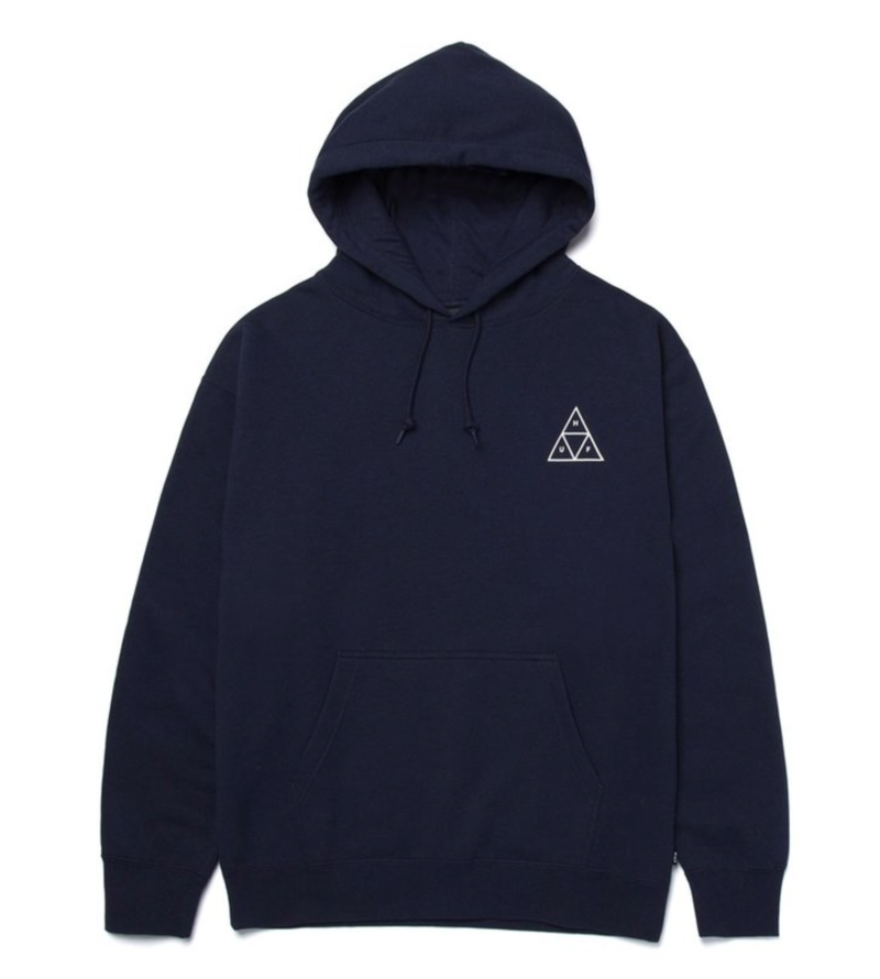 HUF Navy Logo Hoodie