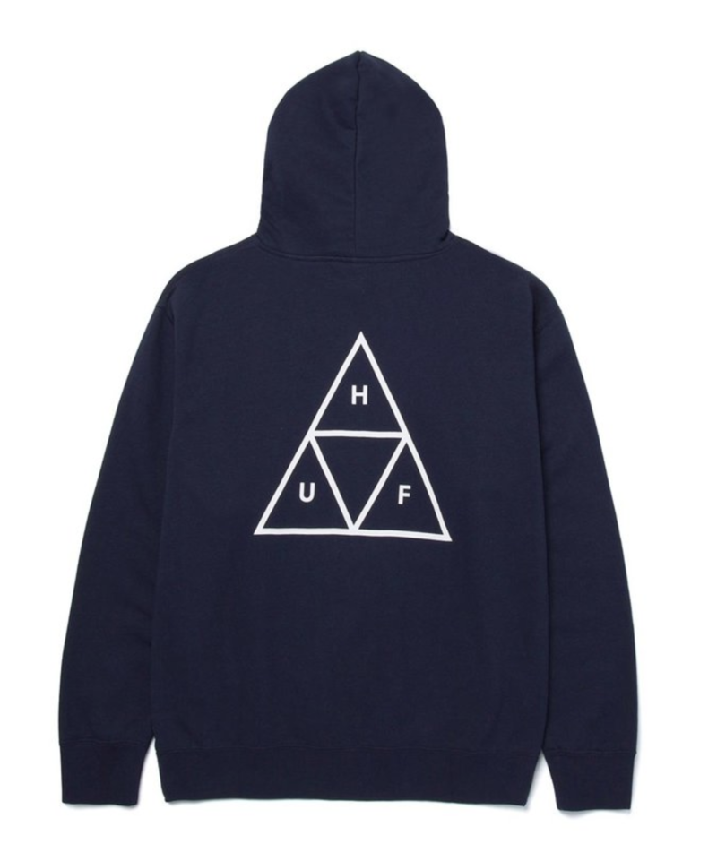 HUF Navy Logo Hoodie