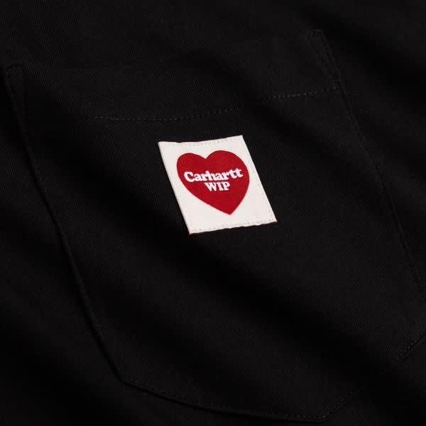Pocket Heart Tee Zwart
