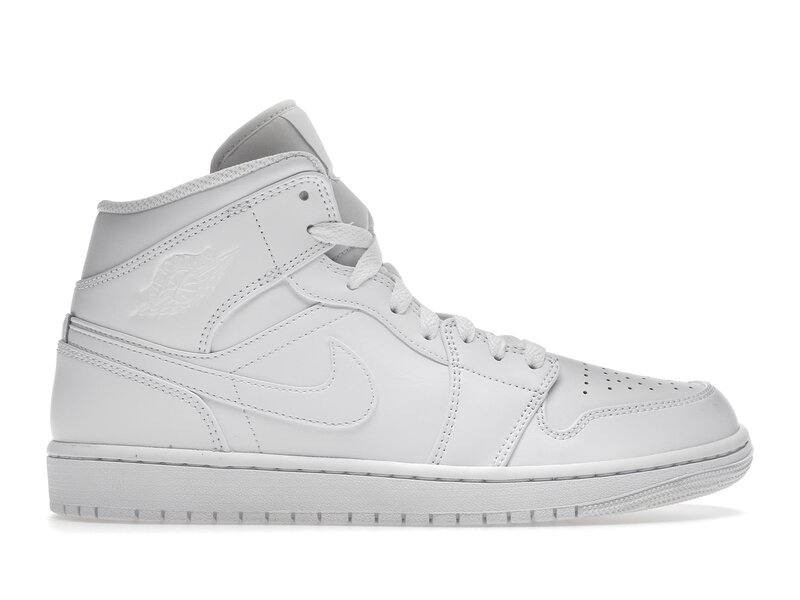 Jordan 1 Mid Triple White (2022/2023)