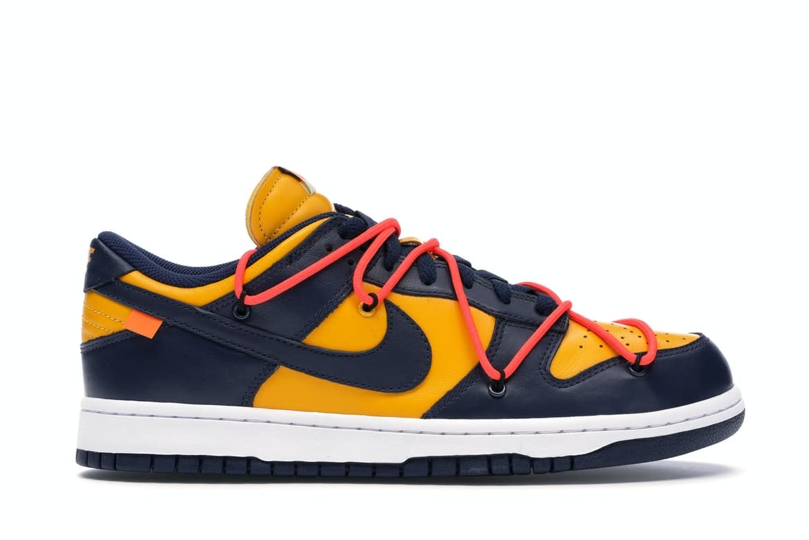 Nike Dunk Low X Off White University Gold