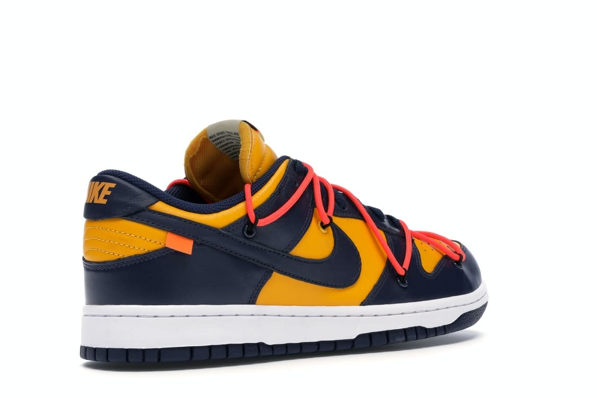 Nike Dunk Low X Off White University Gold
