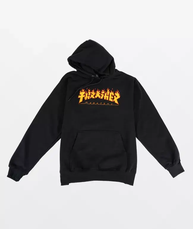 Trasher Godzilla Flame Hoodie