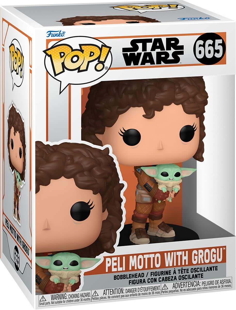 Funko Pop Star Wars Pelli Moto With Grogu