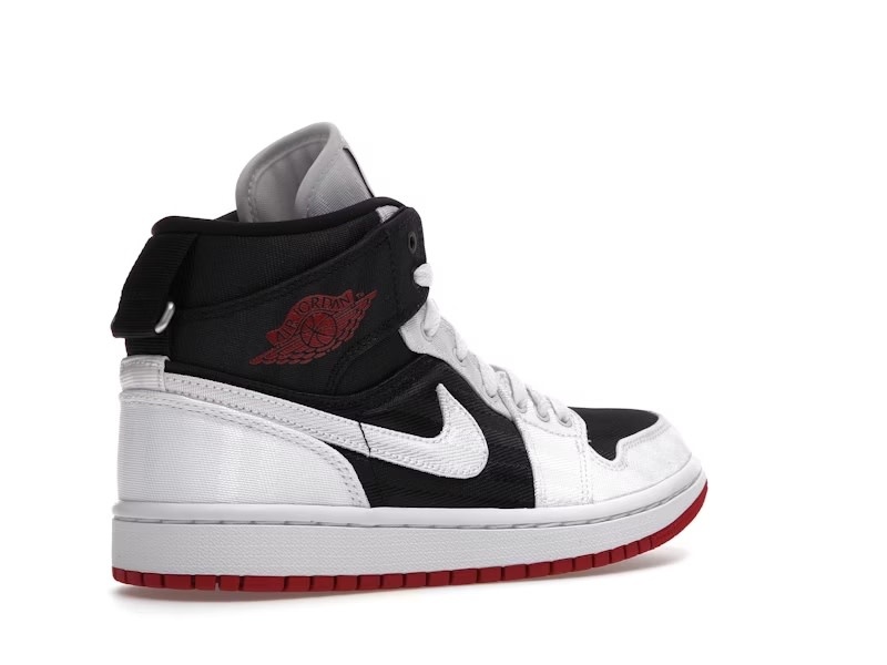 Jordan 1 Mid Utility Canvas White Black Gym Red