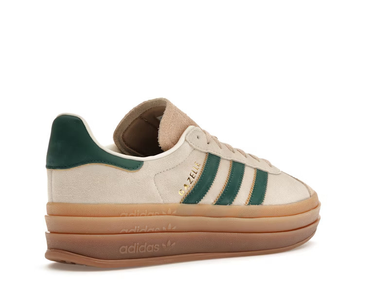 Adidas Gazelle Bold Magic Beige Collegiate Green