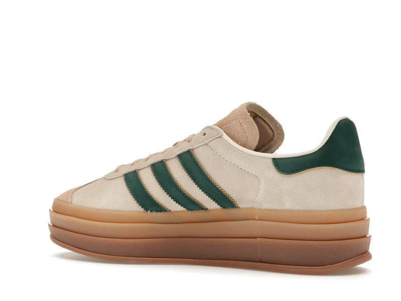 Adidas Gazelle Bold Magic Beige Collegiate Green