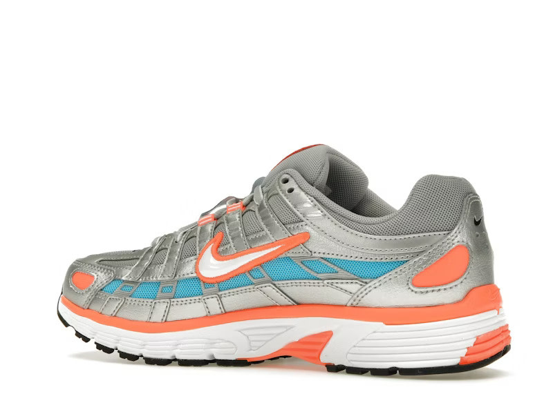Nike P-6000 Metallic Silver Crimson Blue Fury