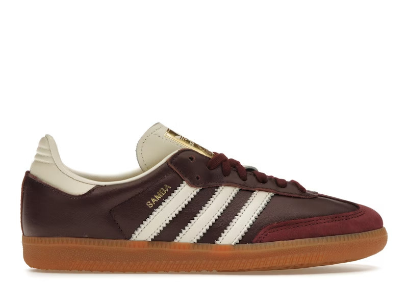 Adidas Samba OG Maroon Gold Metallic