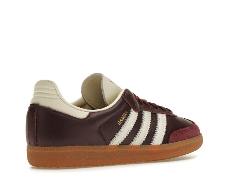 Adidas Samba OG Maroon Gold Metallic