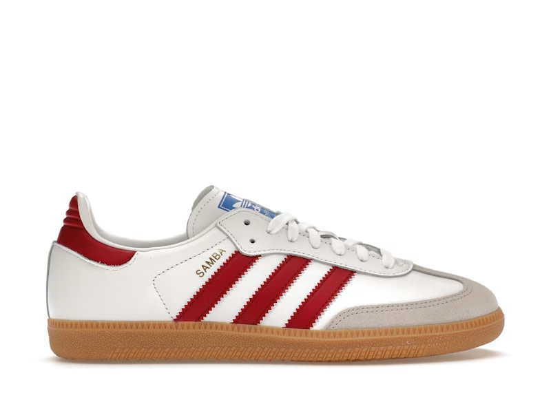 Adidas Samba OG White Burgundy Gum