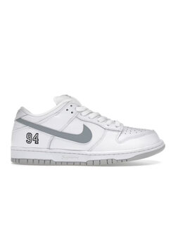 Nike SB Dunk Low Supreme 94 White Metallic Silver