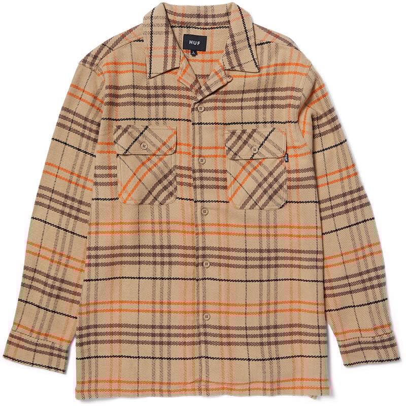 HUF Westridge Woven Shirt Oatmeal