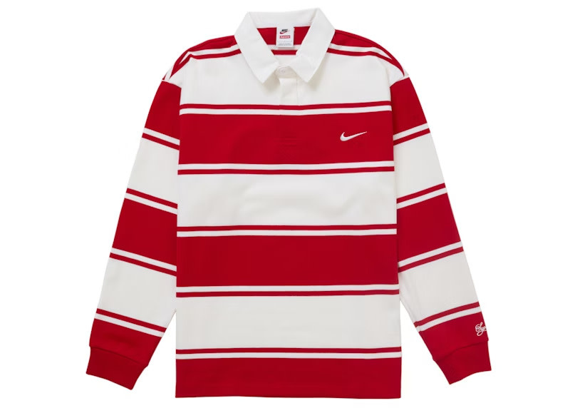 Supreme Stripe Rugby Red