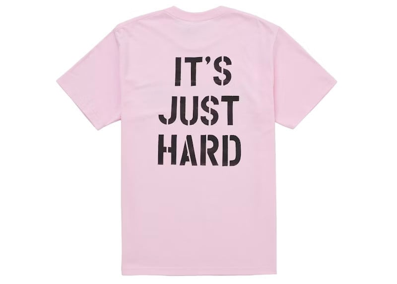 Supreme Hard Tee Light Pink