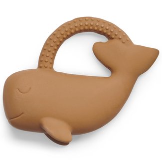 Jollein Bijtring Rubber Whale Caramel