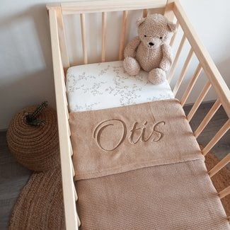 Jollein Deken Fleece 'Otis' Met Naam 75x100Cm