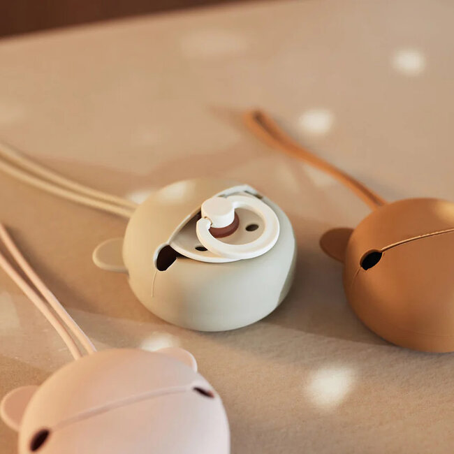 Siliconen Speenhouder 7cm Caramel