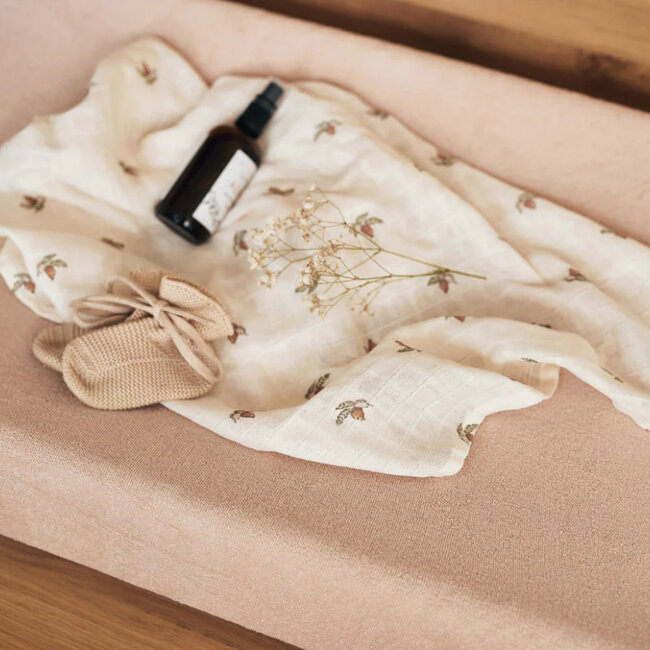 Aankleedkussenhoes Badstof 50x70cm Wild Rose