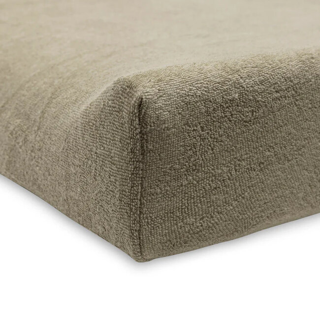 Aankleedkussenhoes Badstof 50x70cm Olive Green